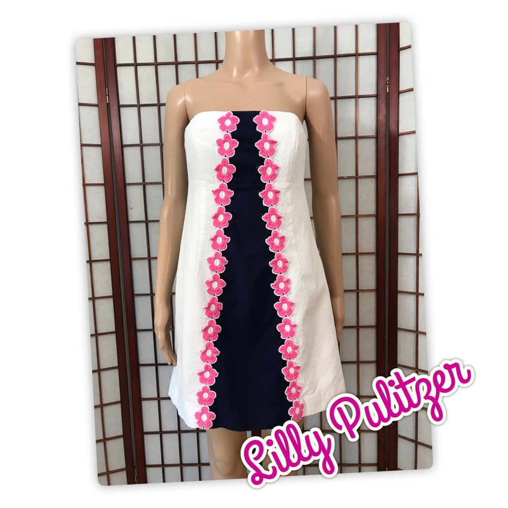 Lilly Pulitzer Strapless Cotton Dress